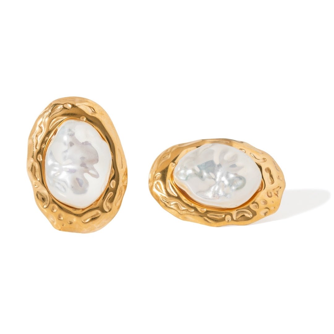 ETHEREAL PEARL EARRINGS - ARETES - Malandra Jewelry - EUWA518-JDE0307024