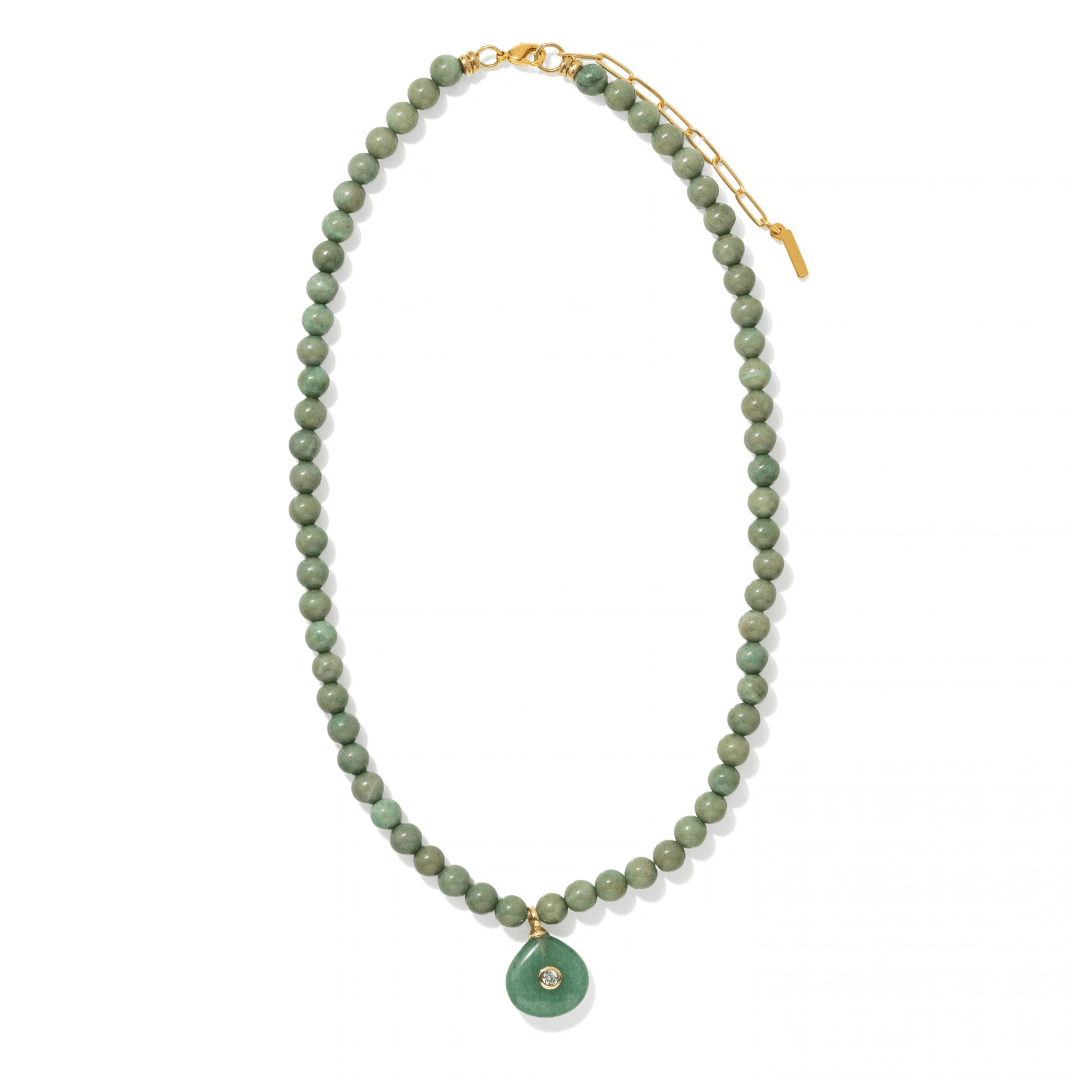 Evergreen Jade Gaia Necklace - COLLARES - Malandra Jewelry - TC2695