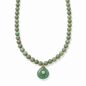 Evergreen Jade Gaia Necklace - COLLARES - Malandra Jewelry - TC2695
