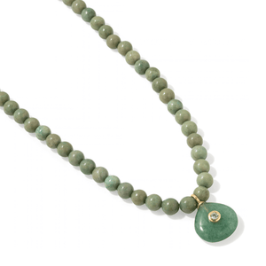 Evergreen Jade Gaia Necklace - COLLARES - Malandra Jewelry - TC2695