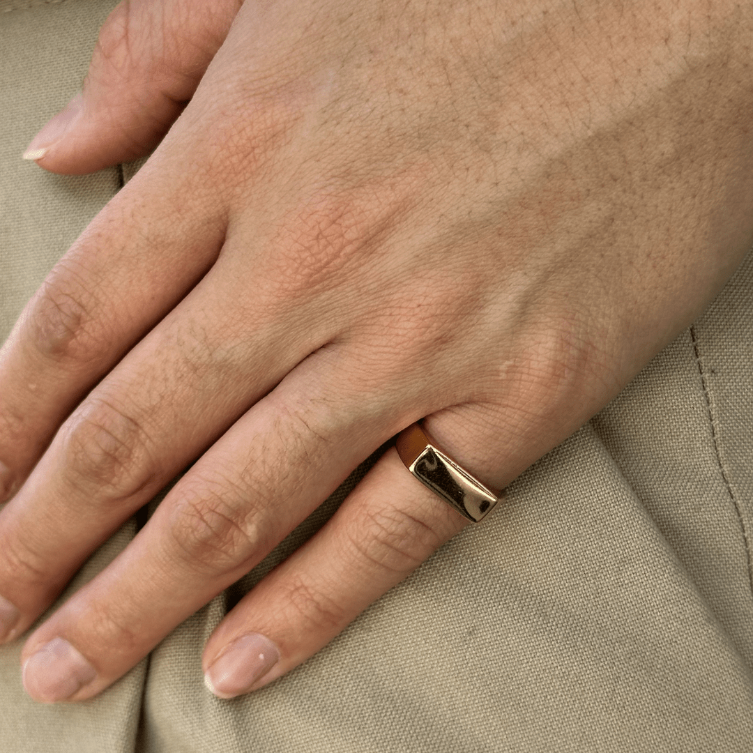 FLAT EDGE RING - ANILLOS - Malandra Jewelry - VCR257.5-2004