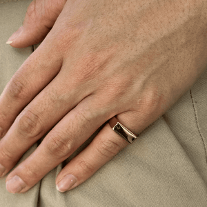 FLAT EDGE RING - ANILLOS - Malandra Jewelry - VCR257.5-2004