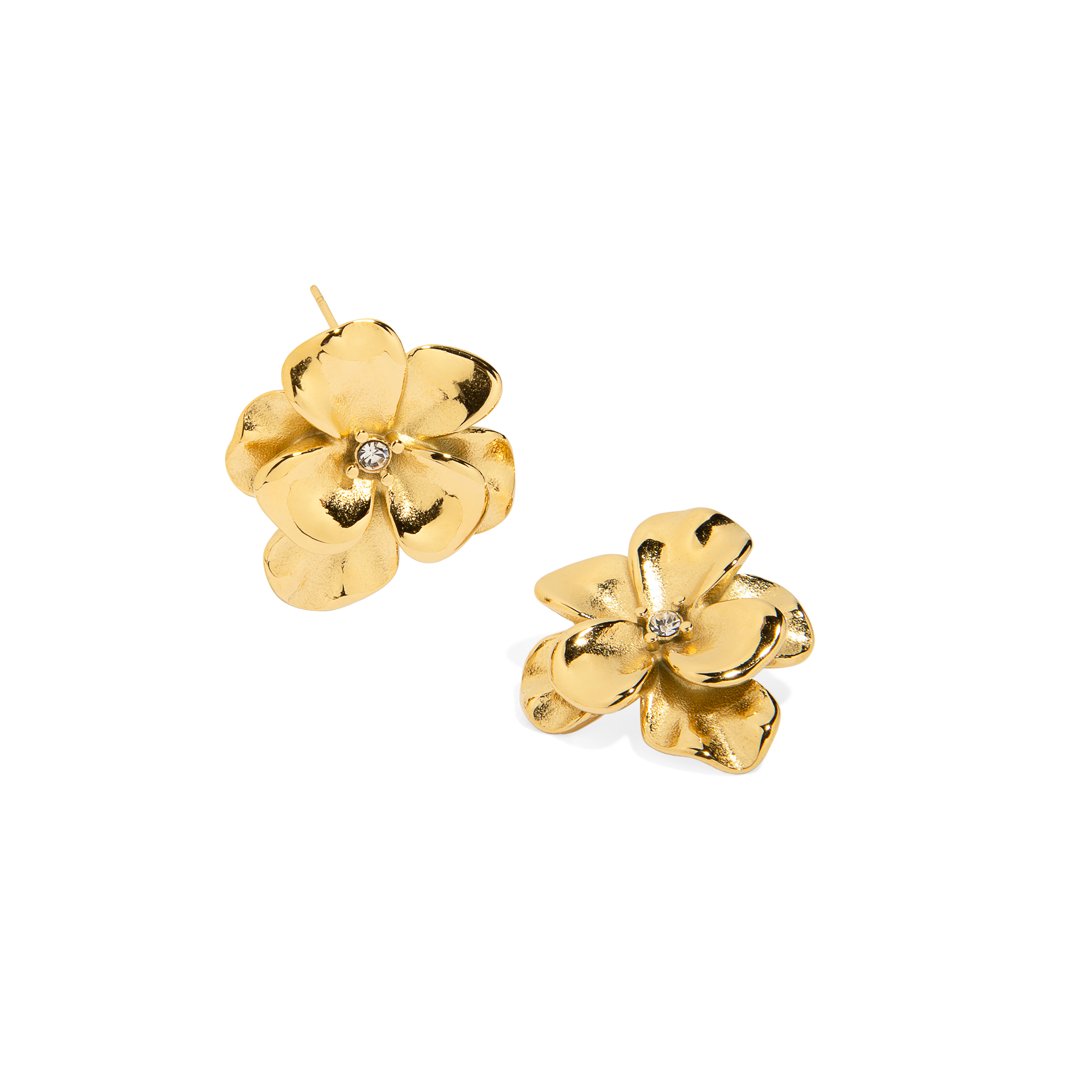 FLORAL SPARK EARRINGS - ARETES - Malandra Jewelry - EUWA55 - JDE2403131