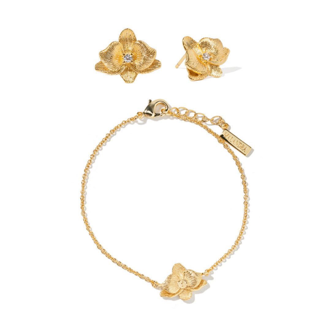 FOR HER ORCHID GIFT SET - SETS DE REGALO - Malandra Jewelry - SET216-ICA562/ICP547
