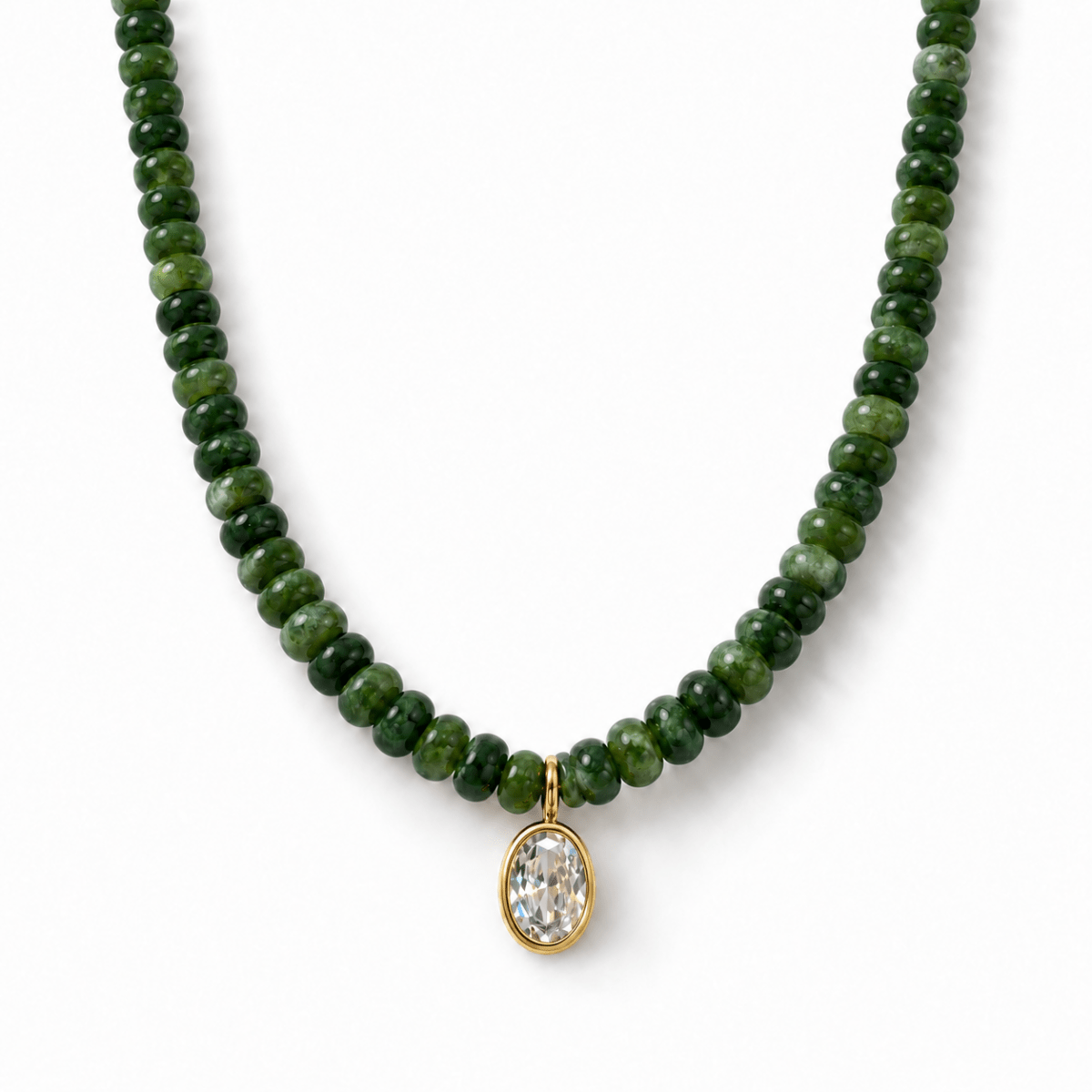 Forest Jade Gaia Necklace - COLLARES - Malandra Jewelry - TC2715