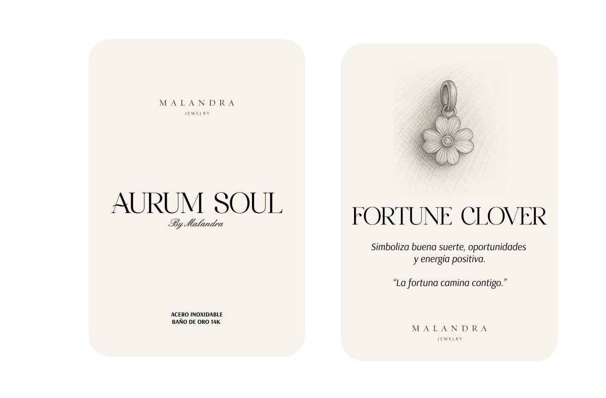 FORTUNE CLOVER - DIJES - Malandra Jewelry - EYHD63-MODEL  6 BIG CHARM