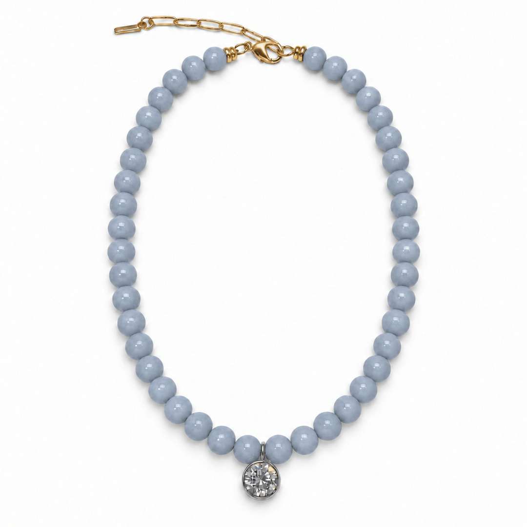 Gaia Sky Angelite Necklace - COLLARES - Malandra Jewelry - TC2653