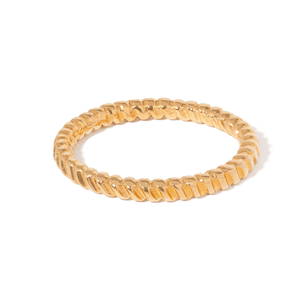 GILDED BRAID RING - ANILLOS - Malandra Jewelry - VCR298.5-2021