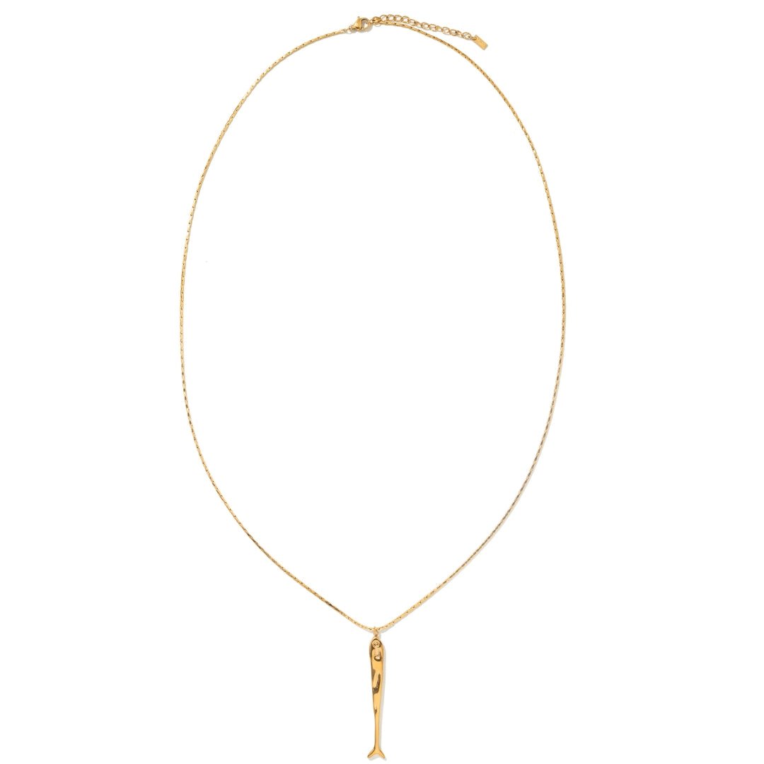 GILDED FISH NECKLACE - COLLARES - Malandra Jewelry - EUWC544-JDN0103316