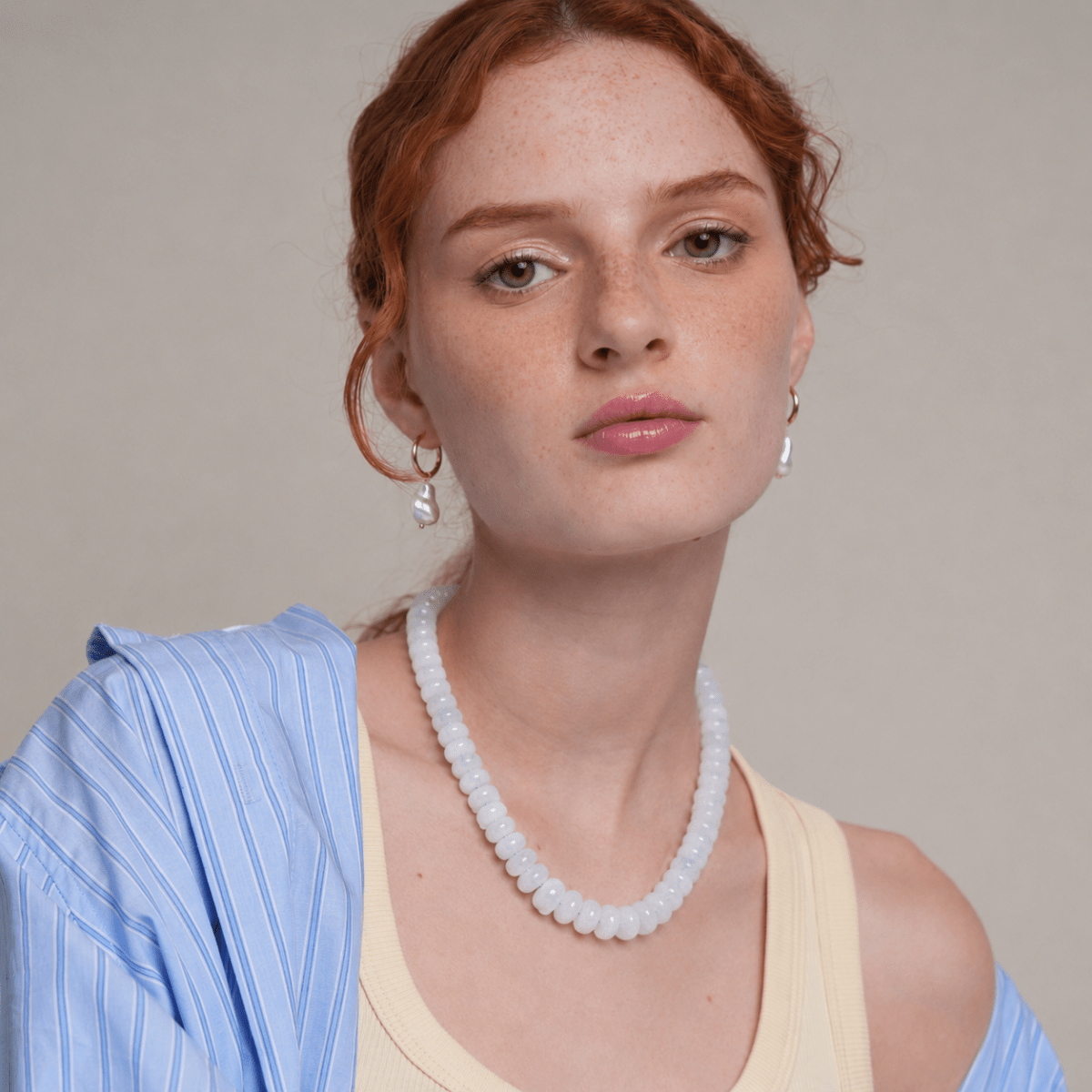 GLACIER JASPER TERRA NECKLACE - COLLARES - Malandra Jewelry - TC2444