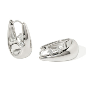 GLACIER NOVA HOOPS - ARETES - Malandra Jewelry - EUWA501.P-JDE0112253-S