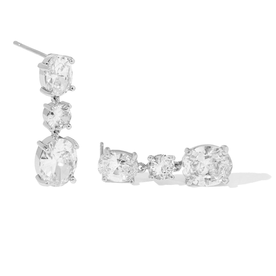 GLACIER RADIANT DROP EARRINGS - ARETES - Malandra Jewelry - EZAA56.P-FSEP2426