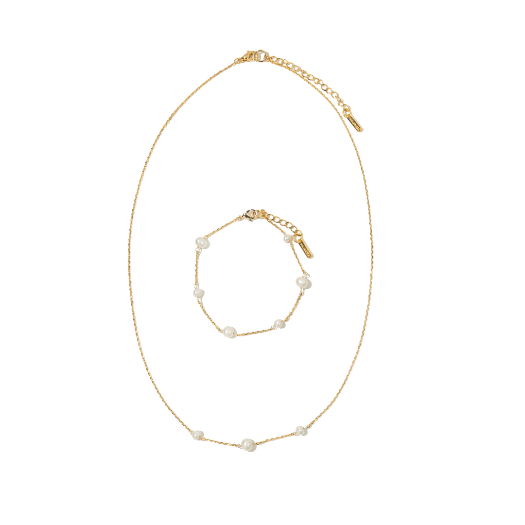 GLAM DUO PEARL GIFT SET - SETS DE REGALO - Malandra Jewelry - SET88