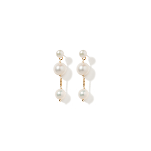 GLAM PEARL DOTS EARRINGS - ARETES - Malandra Jewelry - TA2087