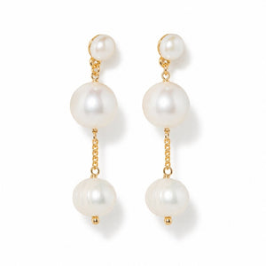 GLAM PEARL DOTS EARRINGS - ARETES - Malandra Jewelry - TA2087