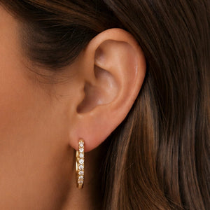 GLAMOUR SHIMMER HOOPS - ARETES - Malandra Jewelry - EUWA513-JDE0305013