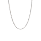 GLIMMER SILVER TENNIS NECKLACE - COLLARES - Malandra Jewelry - EAWC117.P - MMN324