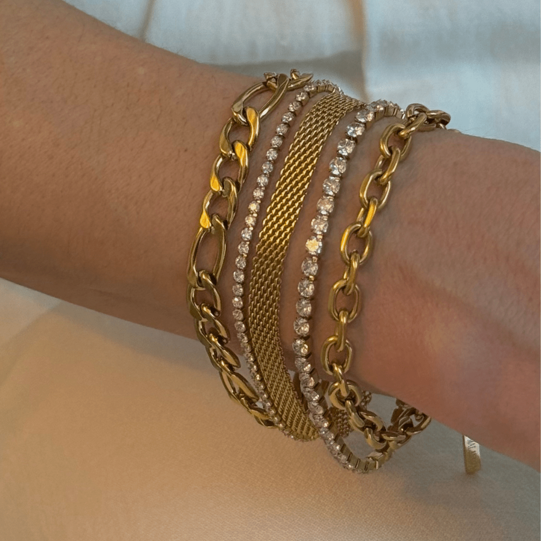 GLIMMER TENNIS ICON BRACELET - PULSERAS - Malandra Jewelry - EUWP251 - DZJDB202506235NINA