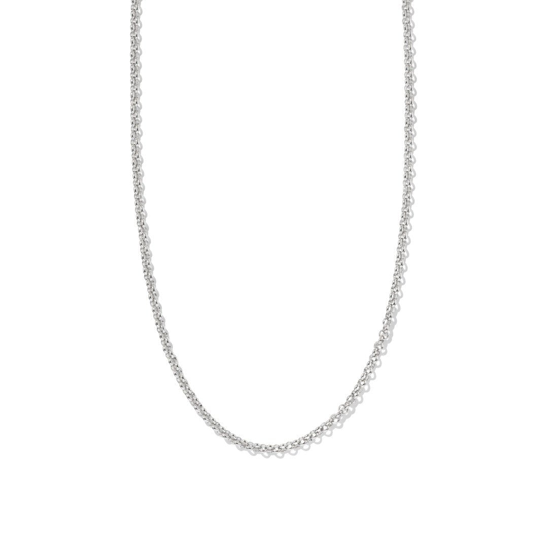 GLOW CHAIN SILVER NECKLACE - COLLARES - Malandra Jewelry - EYHC179.P