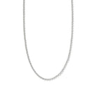 GLOW CHAIN SILVER NECKLACE - COLLARES - Malandra Jewelry - EYHC179.P