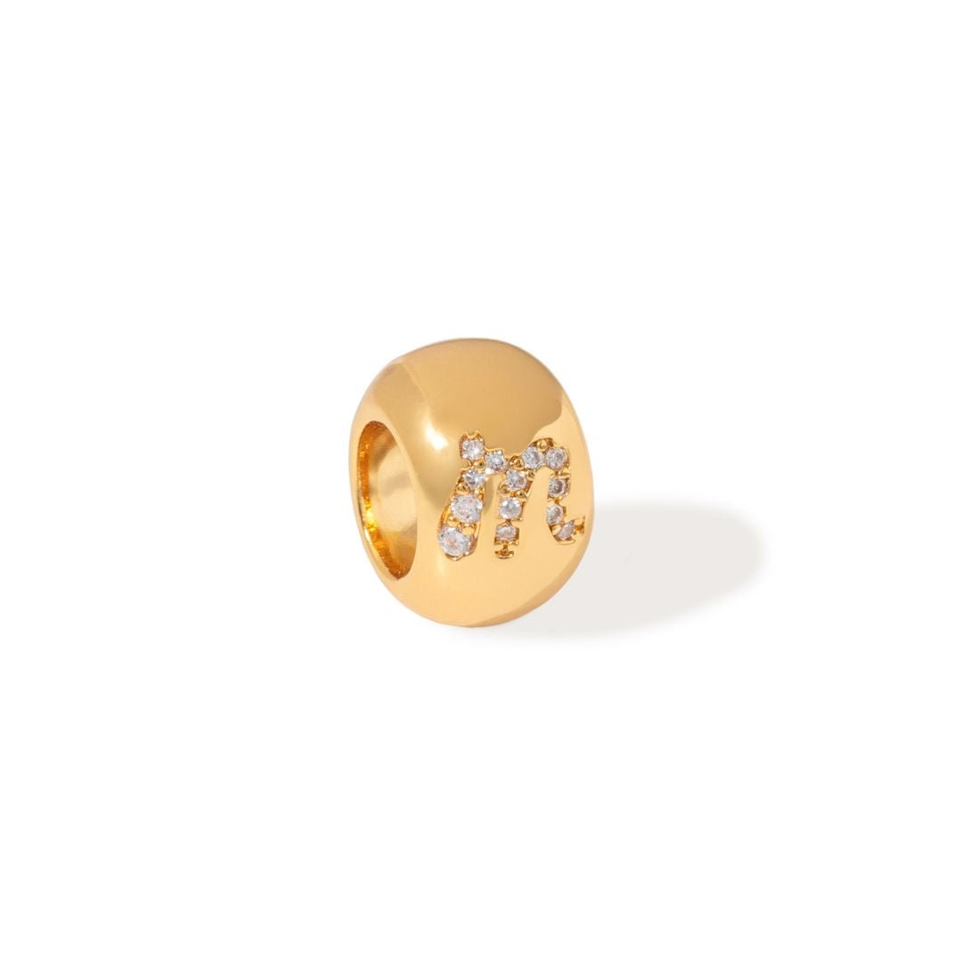 GLOW INITIAL CHARM - DIJES - Malandra Jewelry - EYHD148.M-Model 2