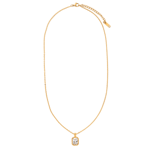 Gold Allure Rectangle Necklace - COLLARES - Malandra Jewelry - EUWC602-JDN0104306-4
