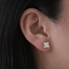 GOLD BLOOM SHINE EARRINGS - ARETES - Malandra Jewelry - ZWA118-QX08213Y