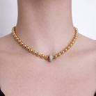 GOLD CHARM BEADS NECKLACE - COLLARES - Malandra Jewelry - EYHC138/ICC557.P