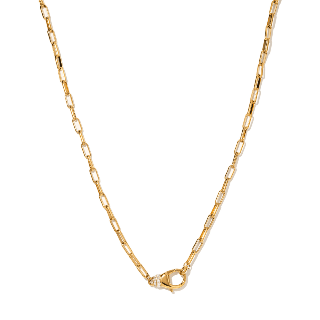 Gold Clasp Chain Necklace - COLLARES - Malandra Jewelry - EUWC676-JDN0106075