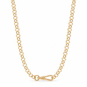 Gold Clasp Link Necklace - COLLARES - Malandra Jewelry - LGC34-N-C1015