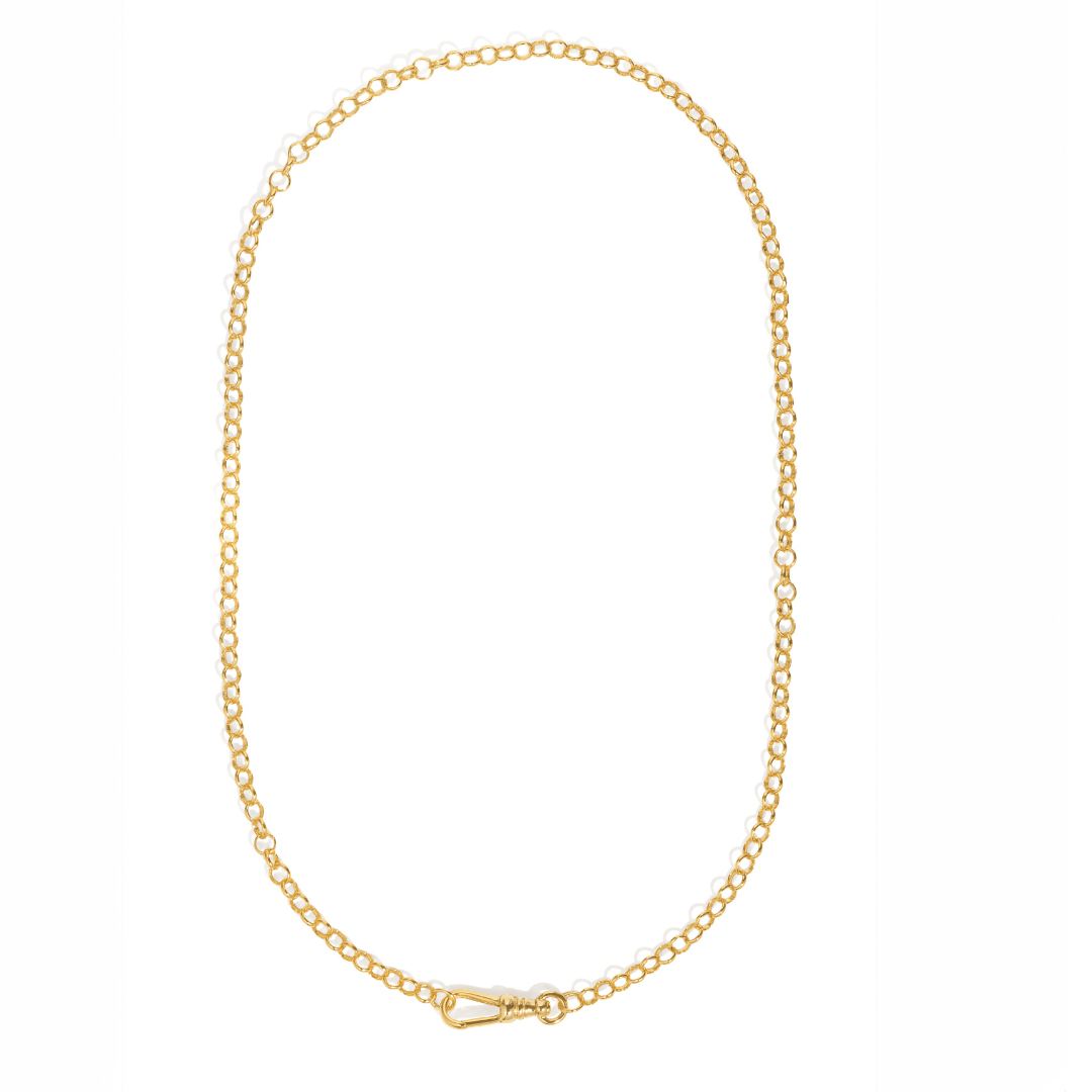 Gold Clasp Link Necklace - COLLARES - Malandra Jewelry - LGC34-N-C1015