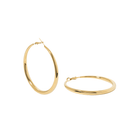 GOLD CLASSIC LARGE HOOPS - ARETES - Malandra Jewelry - EUWA295-JDE0305019-65