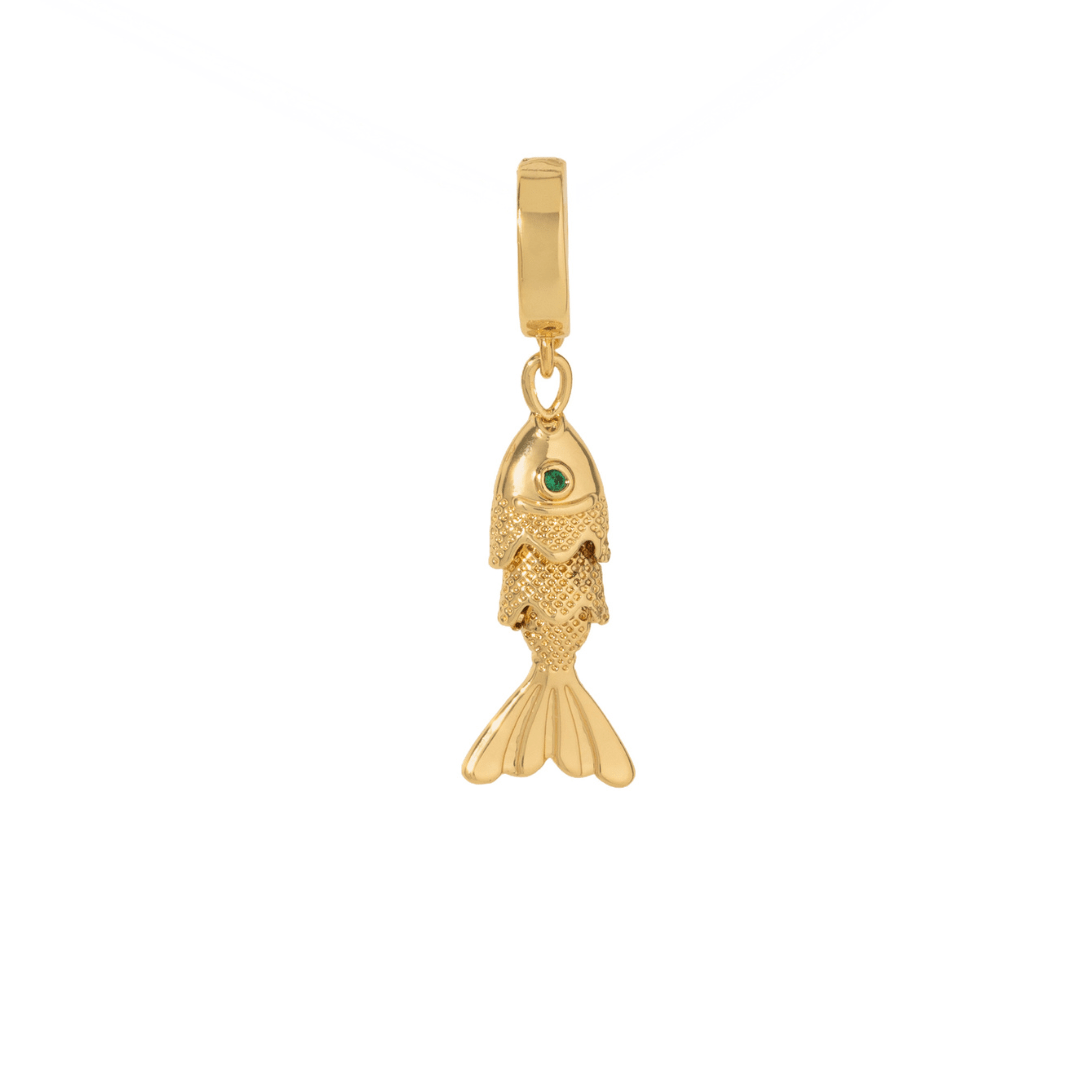 Gold Fish Charm - DIJES - Malandra Jewelry - TD2616