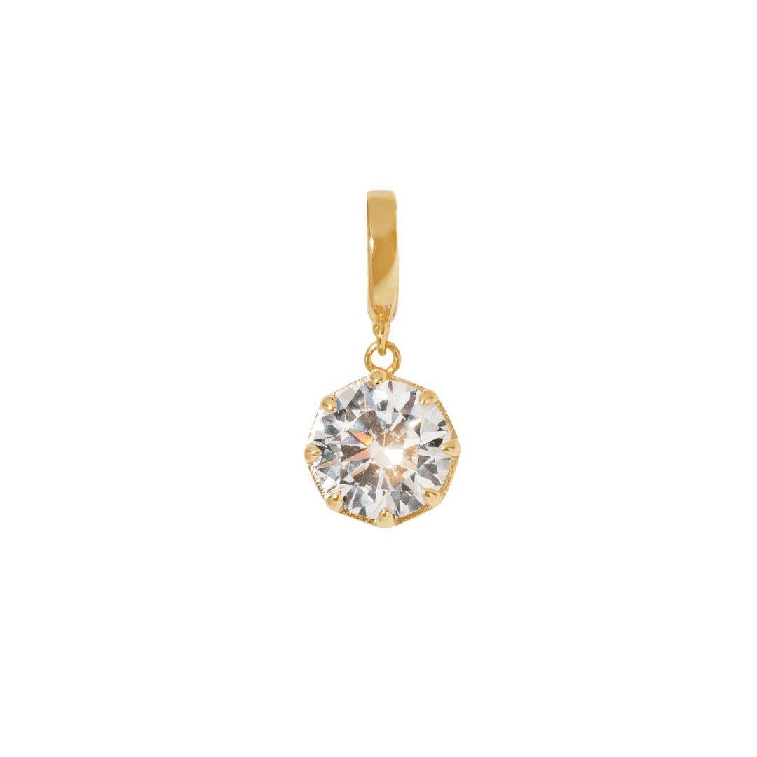 Gold Gleam Circle Charm - DIJES - Malandra Jewelry - LLD5