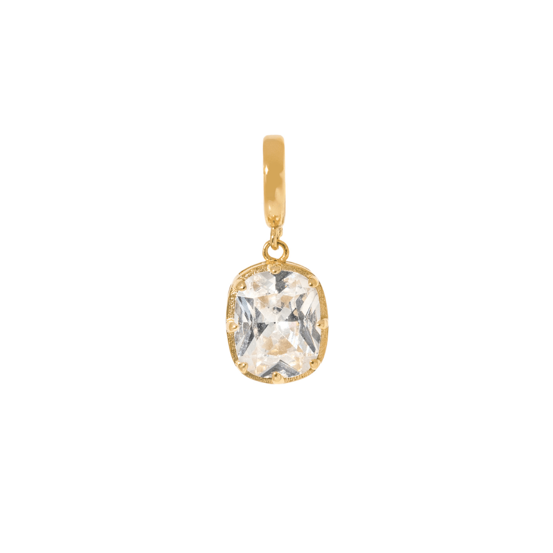 Gold Gleam Cushion Charm - DIJES - Malandra Jewelry - LLD3