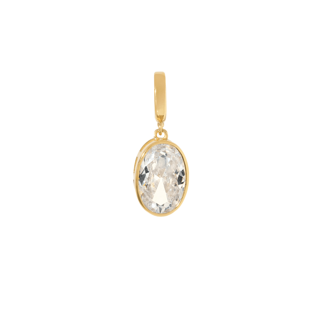 Gold Gleam Oval Charm - DIJES - Malandra Jewelry - LLD1
