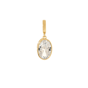 Gold Gleam Oval Charm - DIJES - Malandra Jewelry - LLD1