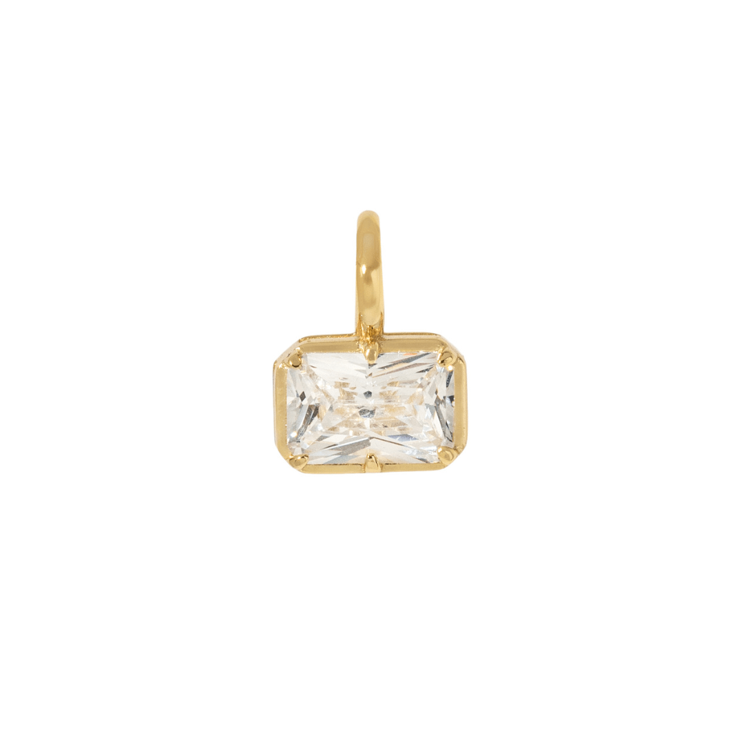Gold Gleam Rectangle Charm - DIJES - Malandra Jewelry - LLD6