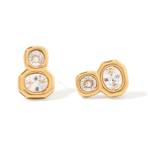 Gold Infinity Glow Earrings - ARETES - Malandra Jewelry - EUWA625-JDE0105305