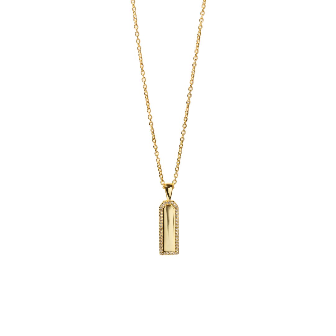 GOLD INGOT ESSENTIAL NECKLACE - COLLARES - Malandra Jewelry - ICC511