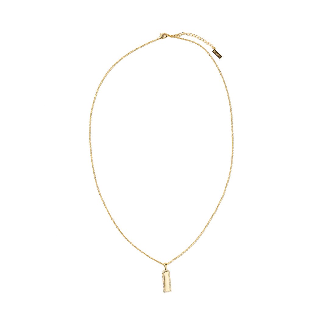 GOLD INGOT ESSENTIAL NECKLACE - COLLARES - Malandra Jewelry - ICC511