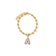 GOLD INITIAL BEADS BRACELET - PULSERAS - Malandra Jewelry - EYHP136.A