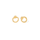 GOLD KNOT ORBIT STUDS - ARETES - Malandra Jewelry - VCA263-3972