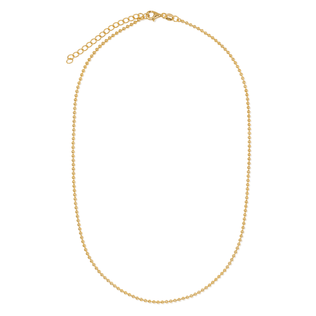 Gold Lustre Beaded Necklace - COLLARES - Malandra Jewelry - LSC17-HC41409