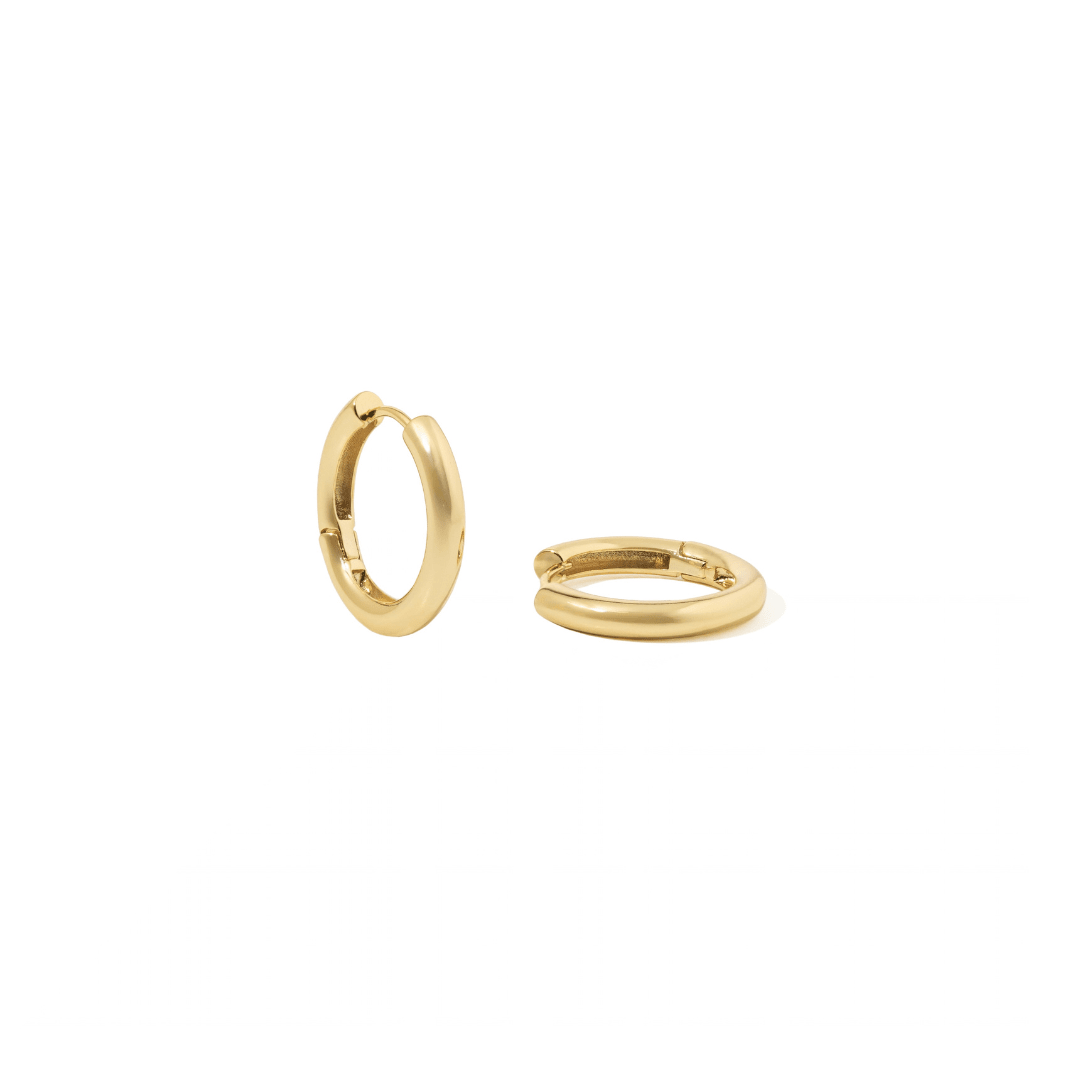 GOLD LUX CLASSIC HOOPS - ARETES - Malandra Jewelry - ZWA115-QX01700