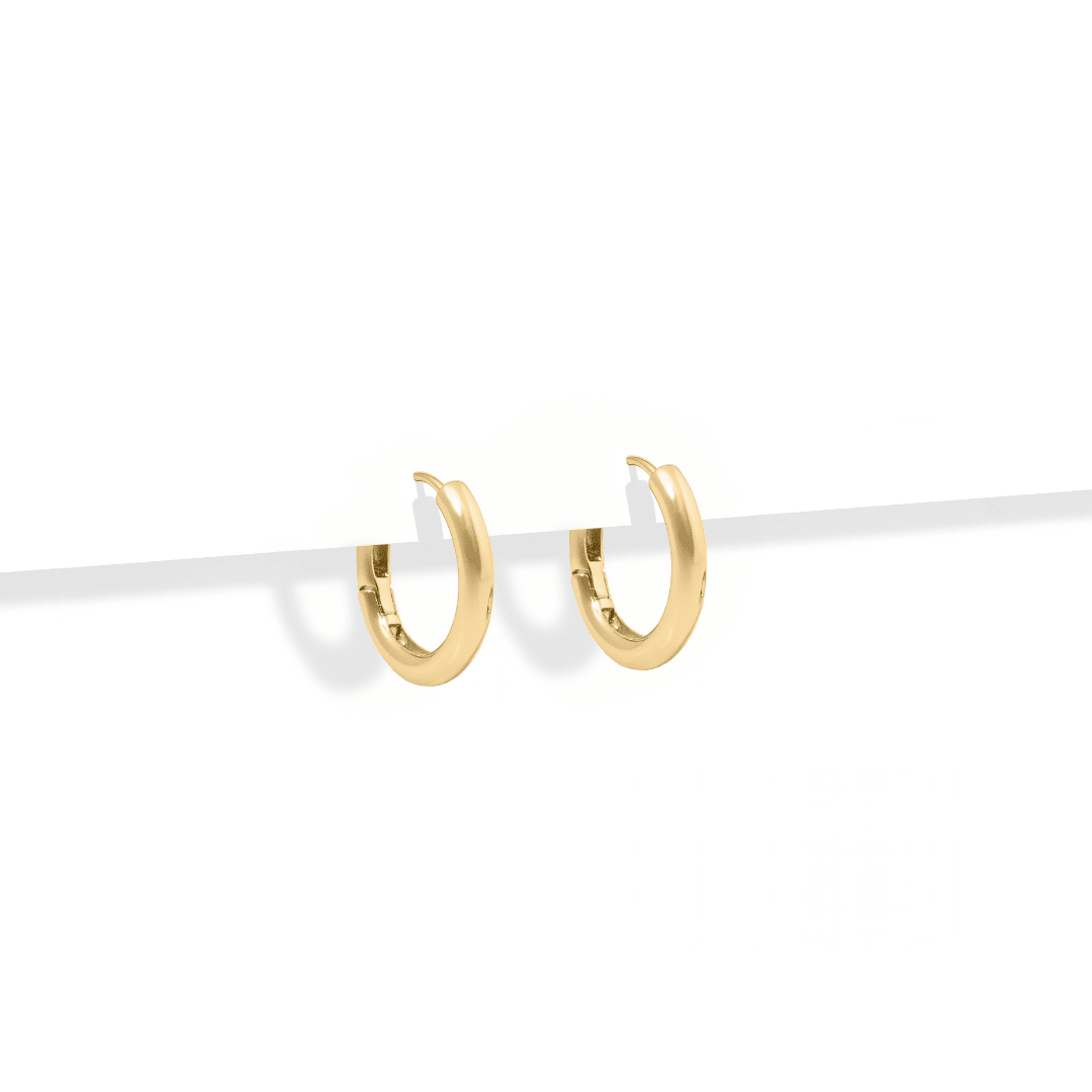 GOLD LUX CLASSIC HOOPS - ARETES - Malandra Jewelry - ZWA115-QX01700