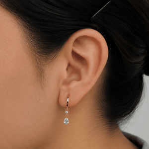 Gold Luxe Teardrop Earrings - ARETES - Malandra Jewelry - ZYA28