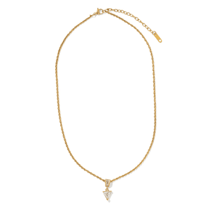 Gold Luxe Triangle Necklace - COLLARES - Malandra Jewelry - EUWC635-JDN0306113