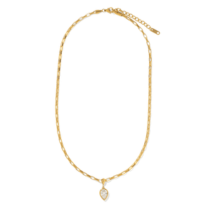 Gold Majestic Drop Necklace - COLLARES - Malandra Jewelry - EUWC636-JDN0306111