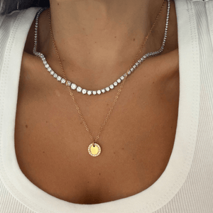 GOLD MEDAL CUSTOM NECKLACE - COLLARES GRABADOS - Malandra Jewelry - LJC1-JT-N2830